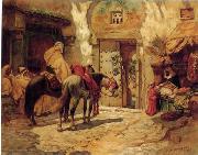 unknow artist Arab or Arabic people and life. Orientalism oil paintings  438 oil on canvas